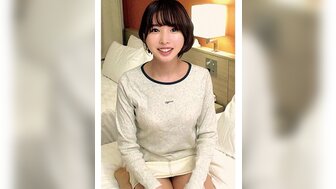 230ORECO469 Creampie short-hair girl and stimulating her nipples to make her cum