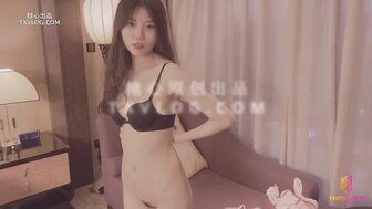 Pretty woman in black stockings temptation