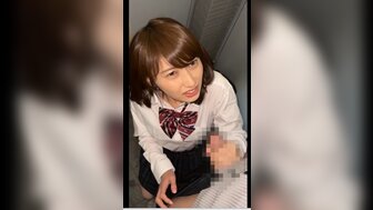 230OREMO041 Pressed pretty school girl having sex in public toilet
