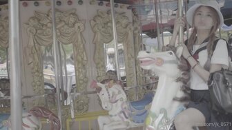 一日約會青春漂亮JK嫩妹 到遊樂場耍一回再回女孩家中打炮