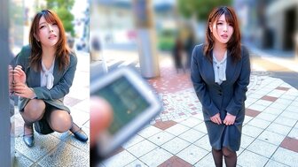 230ORECO662 Lovely OL gets orgasm on the street by remote vibrator.