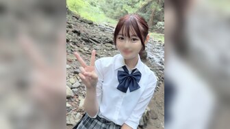 FC2PPV3964877 Innocent school girl gets creampie besides the river