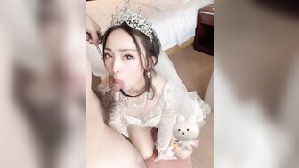 Having sex with Sugar Daddy in Chinese traditional wedding dress and western wedding dress[4]