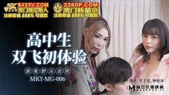 MKYMG006 深夜舒壓會所 高中生雙飛初體驗
