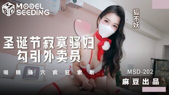 MSD202 Lonely woman seduces delivery man on Christmas
