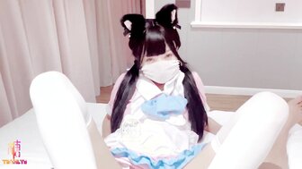 帶可愛女孩勝出遊戲的獎勵 口足穴侍奉