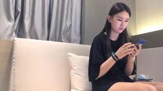 Long slender legs babe got fucked and moaning sexy