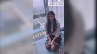 Footjob in black stockings and sex with butt plug