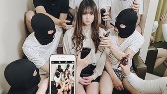 FC2PPV2749081 Gangbang with fair-skin pretty girl[Part1]