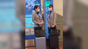 FC2PPV2760507 Pickup 2 pretty flight attendant from airport and foursome with uniform