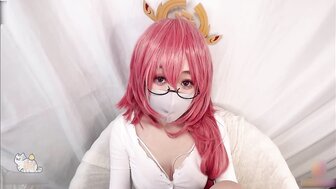 [COSPLAYFruitkitty] Fucking Yae Miko's tight pussy